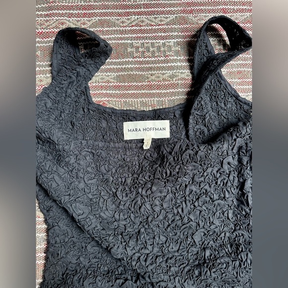 Mara Hoffman Black Popcorn Mini Dress Small - Picture 3 of 3